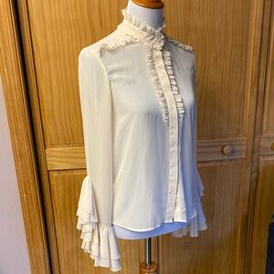 H&M Conscious Exclusive Flounce Blouse